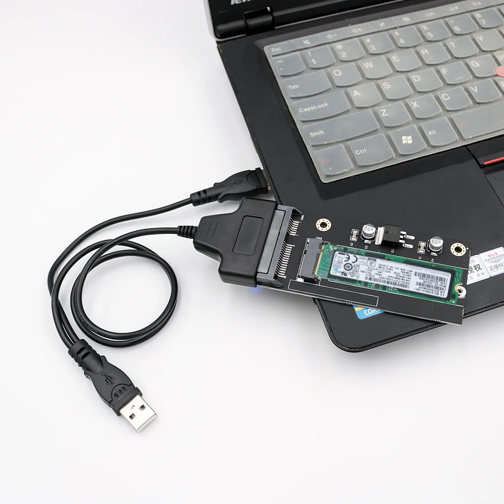Адаптер 20 + 6 Pin SSD-SATA 2 5 ''или USB-адаптер с кабелем USB 0 для Thinkpad Lenovo X1 Carbon |