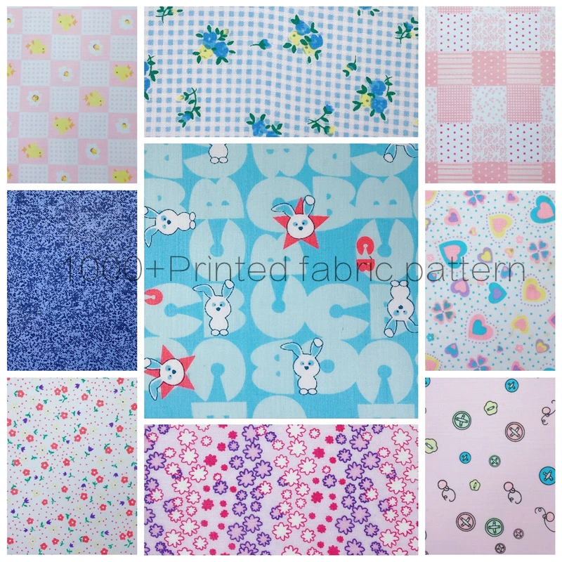 

50cm 110cm Doll DIY fabric Cotton Fabric Printed Cloth Sewing Quilting Fabrics for Patchwork Needlework DIY Handmade Material