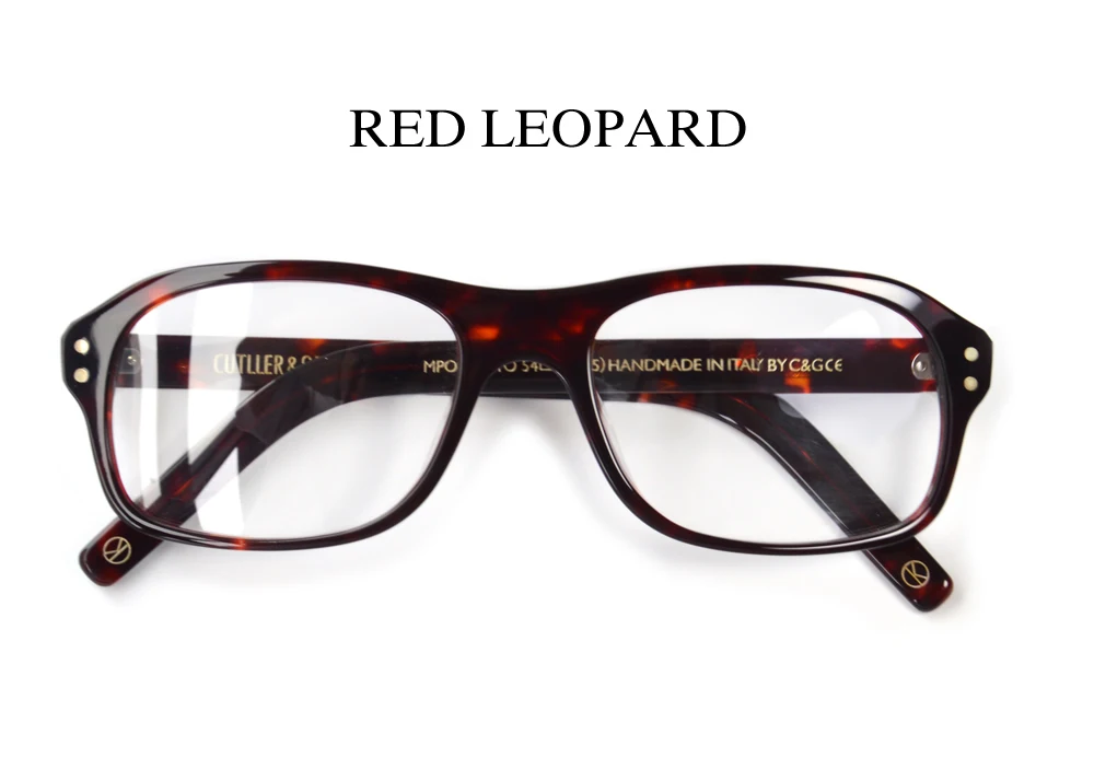 Kinsman оптические очки для мужчин ацетатная оправа очки Eyewes - Цвет оправы: Red leopard