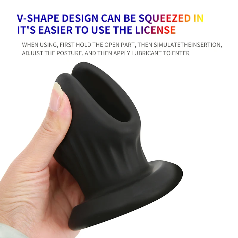 V-образный открытый полый анальный расширитель Мягкие Силиконовые анальные
