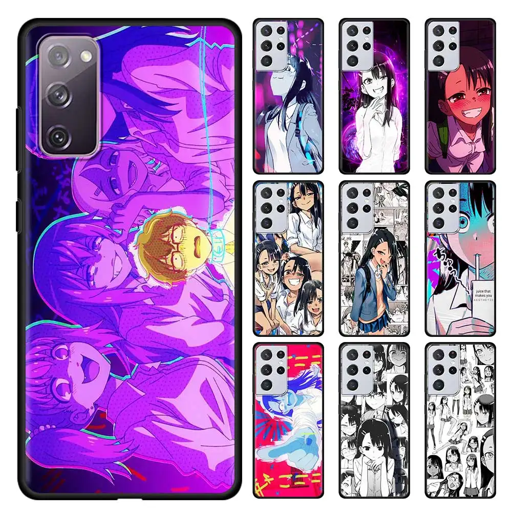 

Nagatoro San Anime Aesthetic Silicone Phone Case For Samsung Galaxy S21 Ultra S20 FE 5G S10 Lite S9 S8 Plus S10e Cover Coque