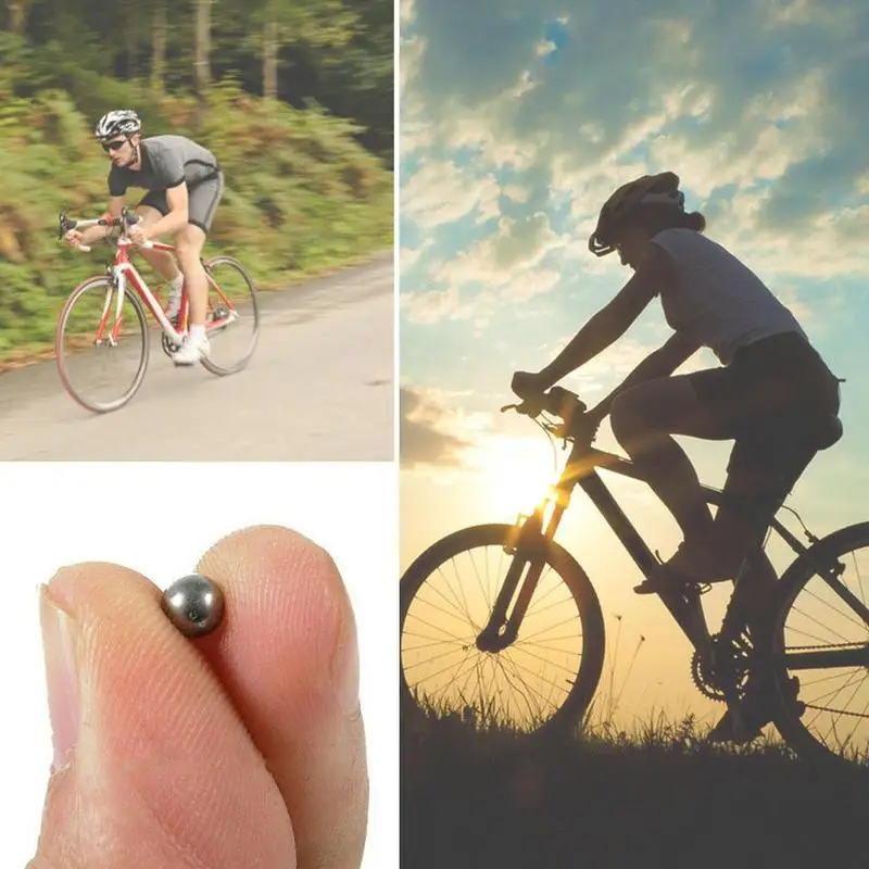 

100 Pcs Bicycle Bearing Beads 6mm Silver Bicycle Steel Marbles Universal Bicycle Parts