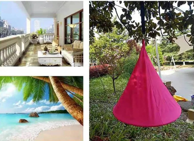 Гамак-качели для детей и взрослых подвесное кресло-качели из ткани Оксфорд с