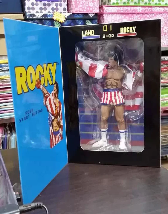 Экшн-фигурки New Hot Classic Sylvester Boxer фильмы 1976 Рокки с национальным флагом США NECA 7