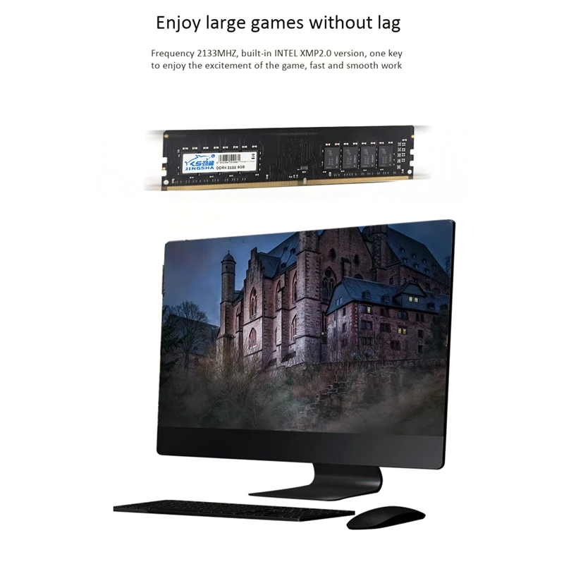 

JINGSHA 4FOurth-Generation DDR4 2133Mzh Memory Bar Desktop Game Console Computer Running