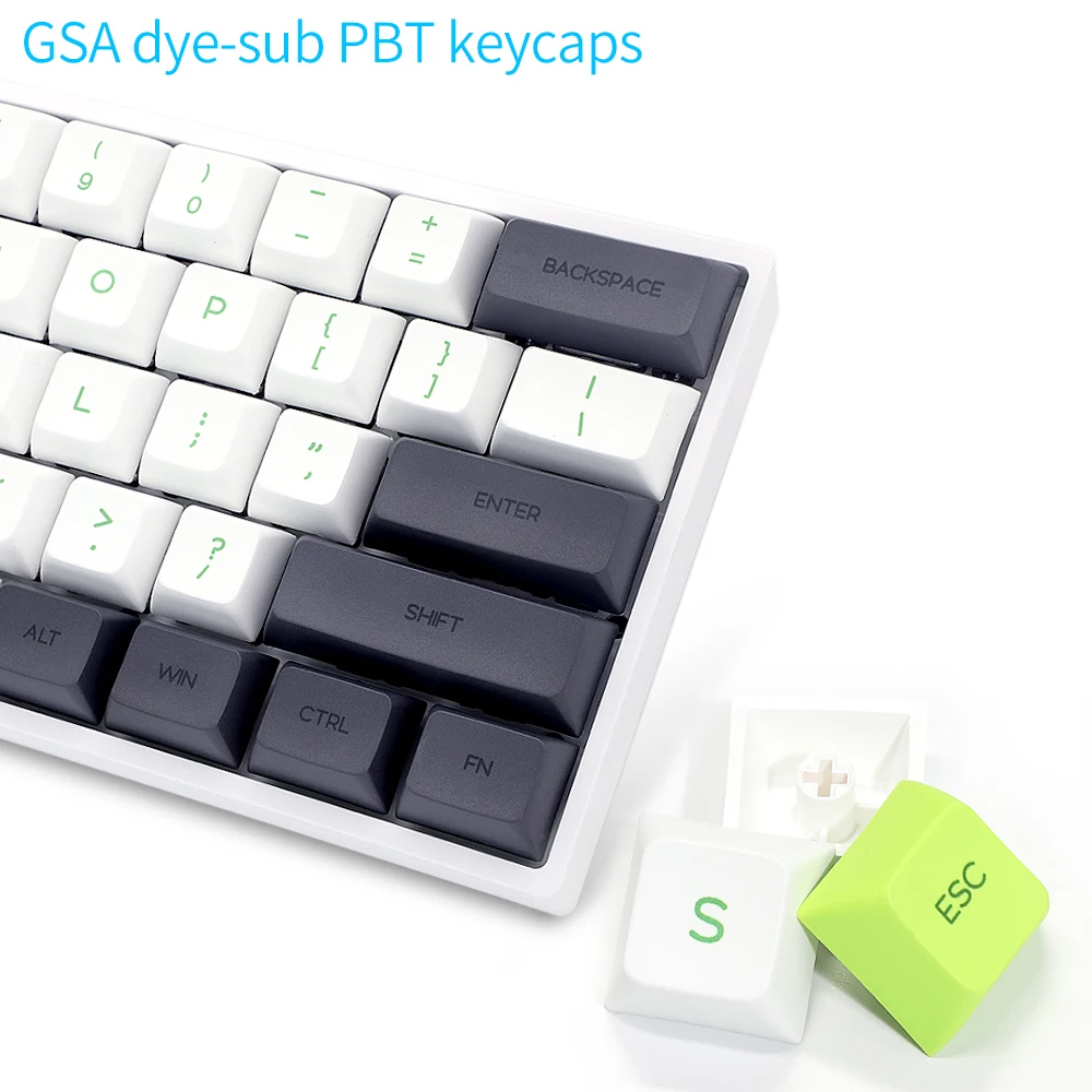 original skyloong gk61 sk61 mechanical keyboard pbt keycap wired gateron optical switch rgb gaming pc desktop laptop usb game free global shipping