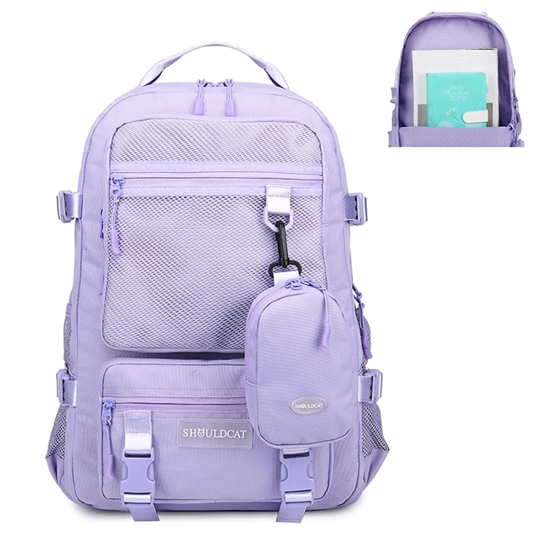 School Laptop Backpack Female High School Student Schoolbag Large Capacity Fashion Backpack Male