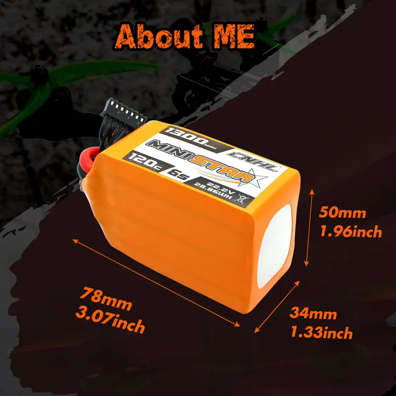 2 шт. CNHL Lipo батарея 6S 22 в 1300 мАч 120C системная серия XT60 для FPV дрона квадрокоптера