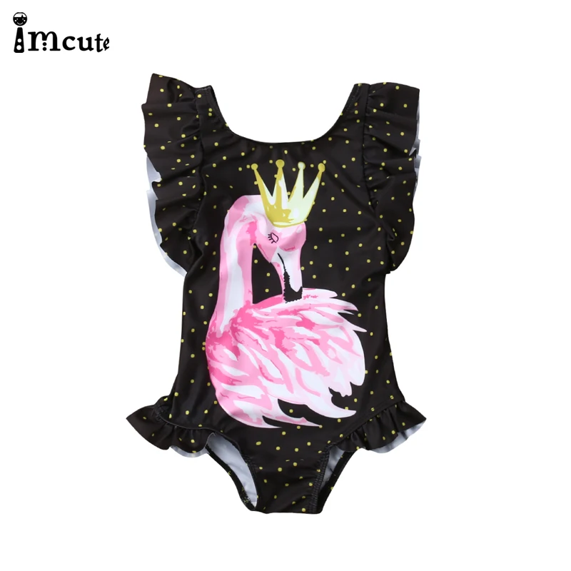 ImCute 2020 детская брендовая одежда для девочек купальный костюм в горошек с