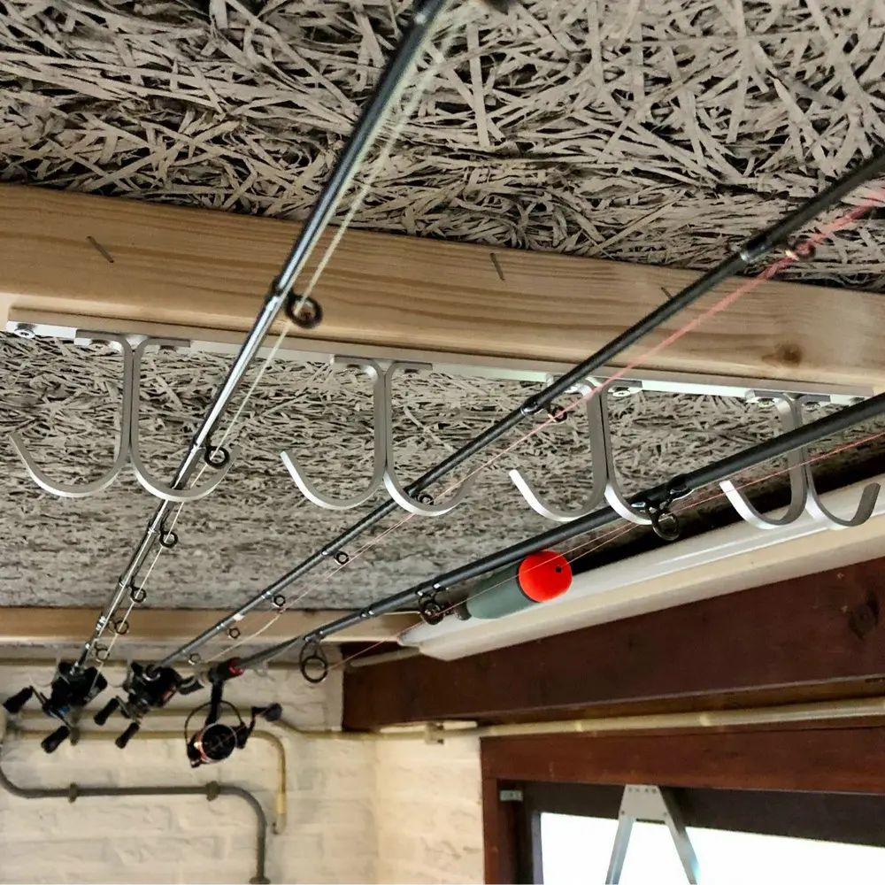 Потолочная стойка для удочек из алюминиевого сплава держатель на 8 органайзер