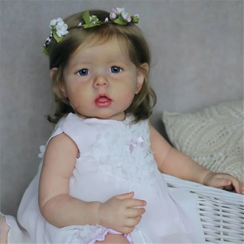 

RSG 28 Inches DIY Blank Doll Kit Reborn Baby Lifelike Newborn Bebe Cute Liam Vinyl Silicone Unpainted Unfinished Parts Doll