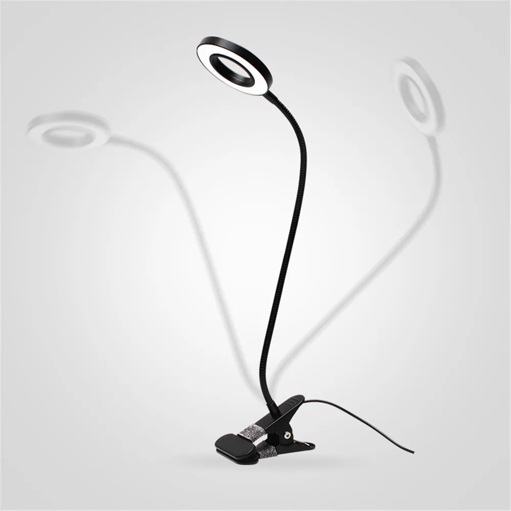 7W 8W USB затемняемая Светодиодная настольная лампа с кнопкой для чтения светильник