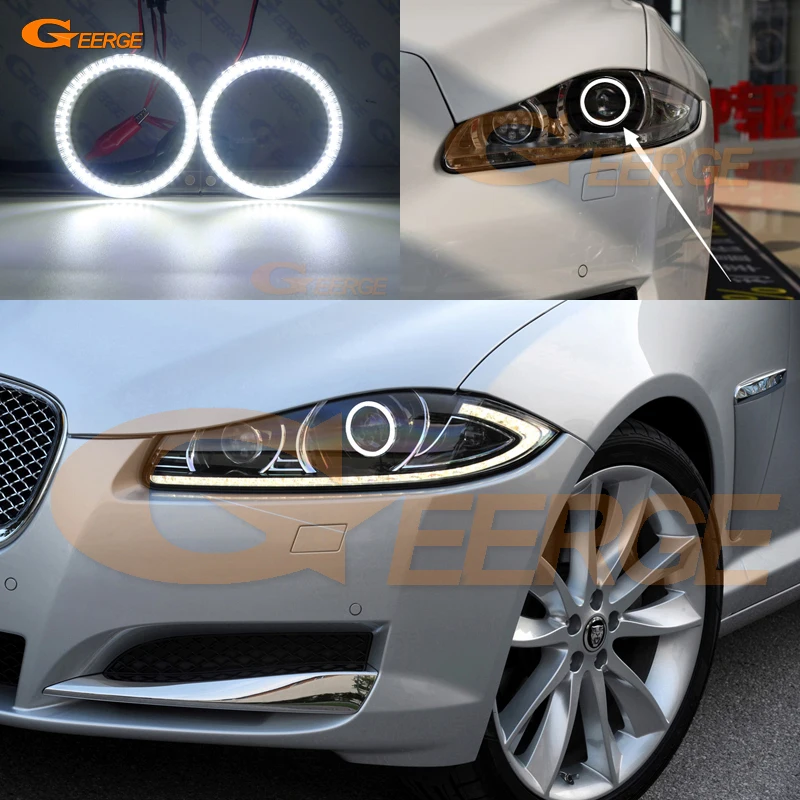 Для Jaguar XJ XJL XJR X351 2010 2011 2012 2013 2014 2015 XENON HD ультра яркий SMD светодиодный ангельские