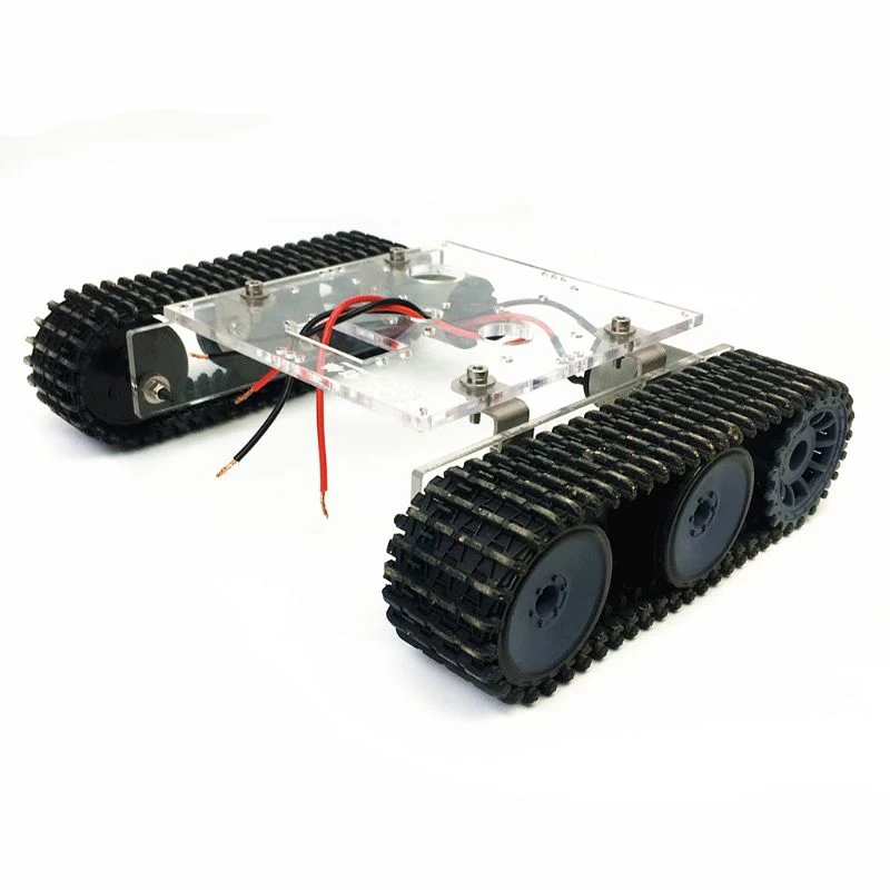 Акриловый Танк робот шасси DC9 12V гусеничный Автомобиль DIY платформа комплект для