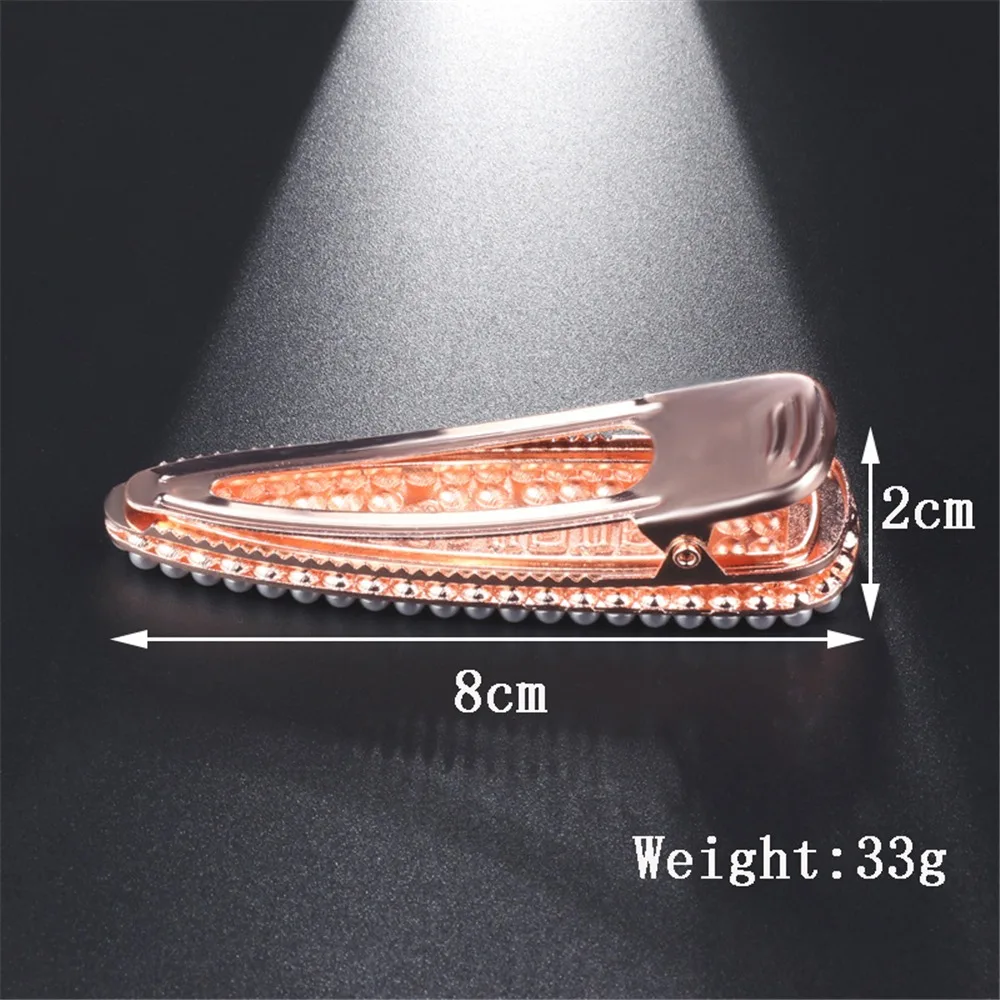 

Pearl Crystal Hair Clips For Women Temperament Full Diamond Reinstone Pearl Elegant Barrettes Hairgrips Hair Accessories