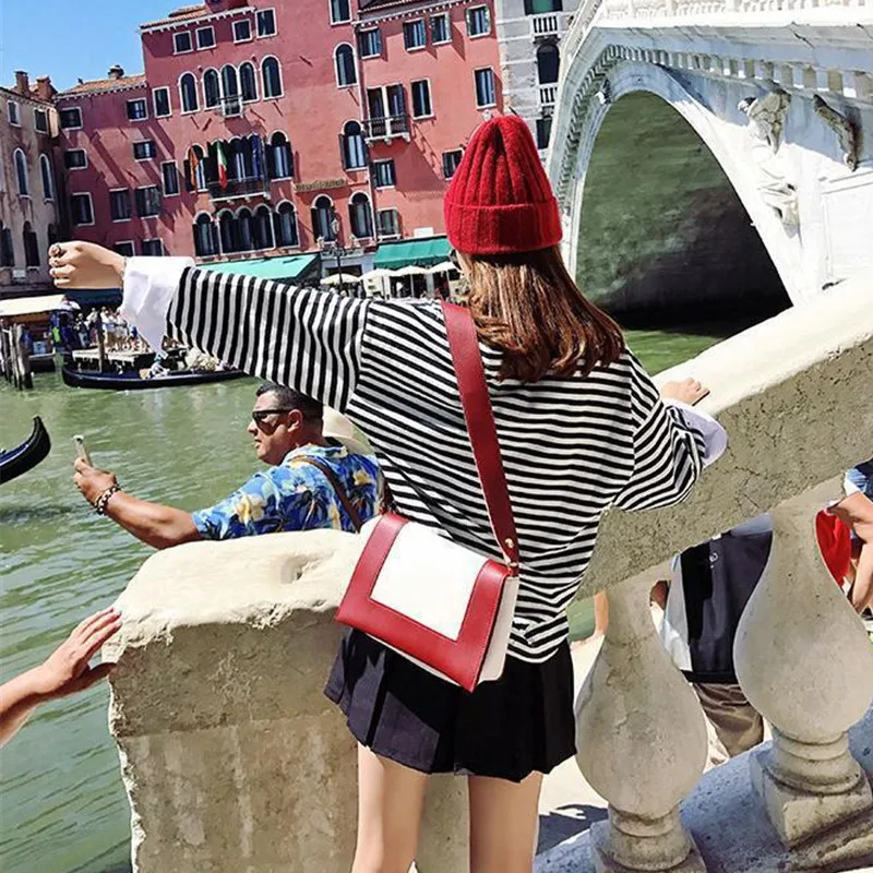 Новая модная одежда для женщин 2019 Осенняя полосатая футболка с длинным рукавом