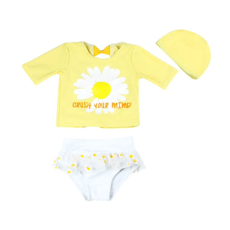 

2020 New Children's Swimsuit Skirt Swimsuit Baby Hot Spring Swimsuit Kids Swimsuit Princess Split Yarn Lovely for Girls Material