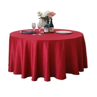 hotel table cloth solid color double sided satin table cloth round square thickened table cover customized