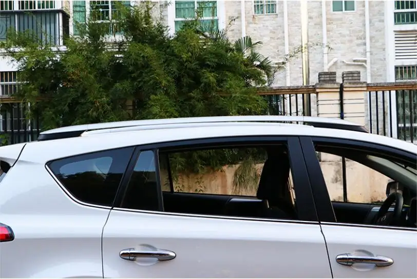 

For Toyota RAV4 2016-2018 OEM Style Roof Rack Rails Bar Luggage Carrier Bars top Cross Racks Rail Boxes Aluminum alloy
