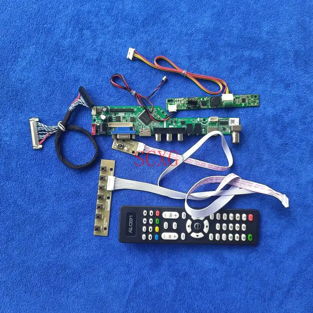 

Сигнал аналогового Экран плата контроллера 1920*1080, совместимому с HDMI USB AV VGA набор "сделай сам" для LTM215HL01/LTM215HT03 30 контактный LVDS ЖК-дисплей/свето...