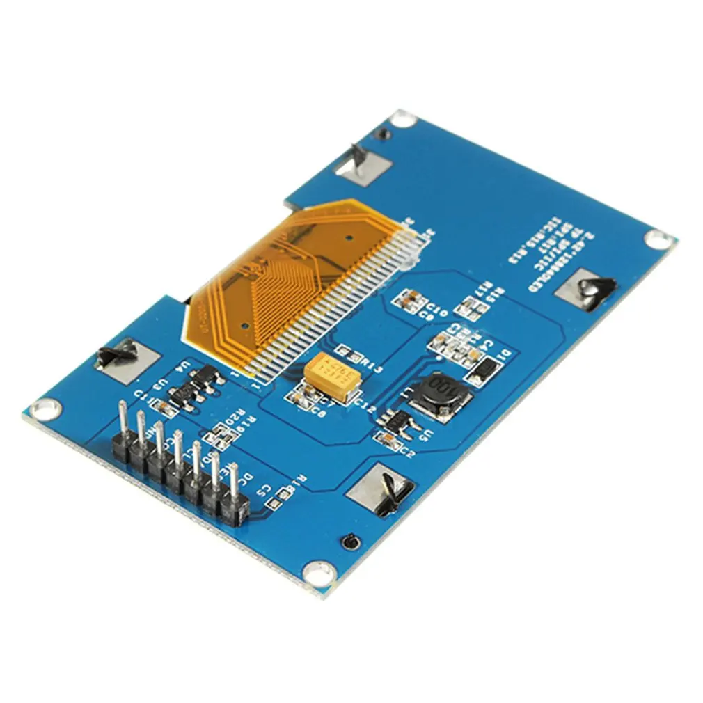 

TZT 2.4" 2.42 inch 128x64 OLED LCD Display Module SSD1309 12864 7 Pin SPI/IIC I2C Serial Interface for Arduino UNO R3 C51