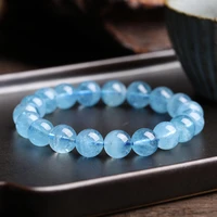 natural aquamarines bracelets for women single circle crystal bracelet jewelry romantic casual crystal yoga bracelet drop ship