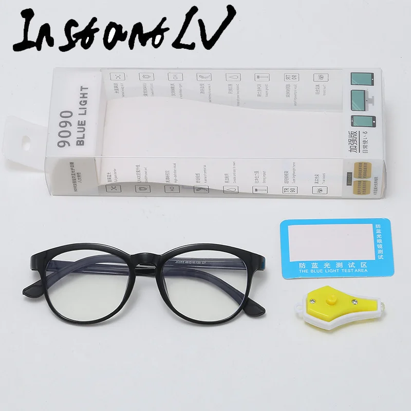 Новинка 2019 винтажные детские очки с защитой от синего света компьютерные и
