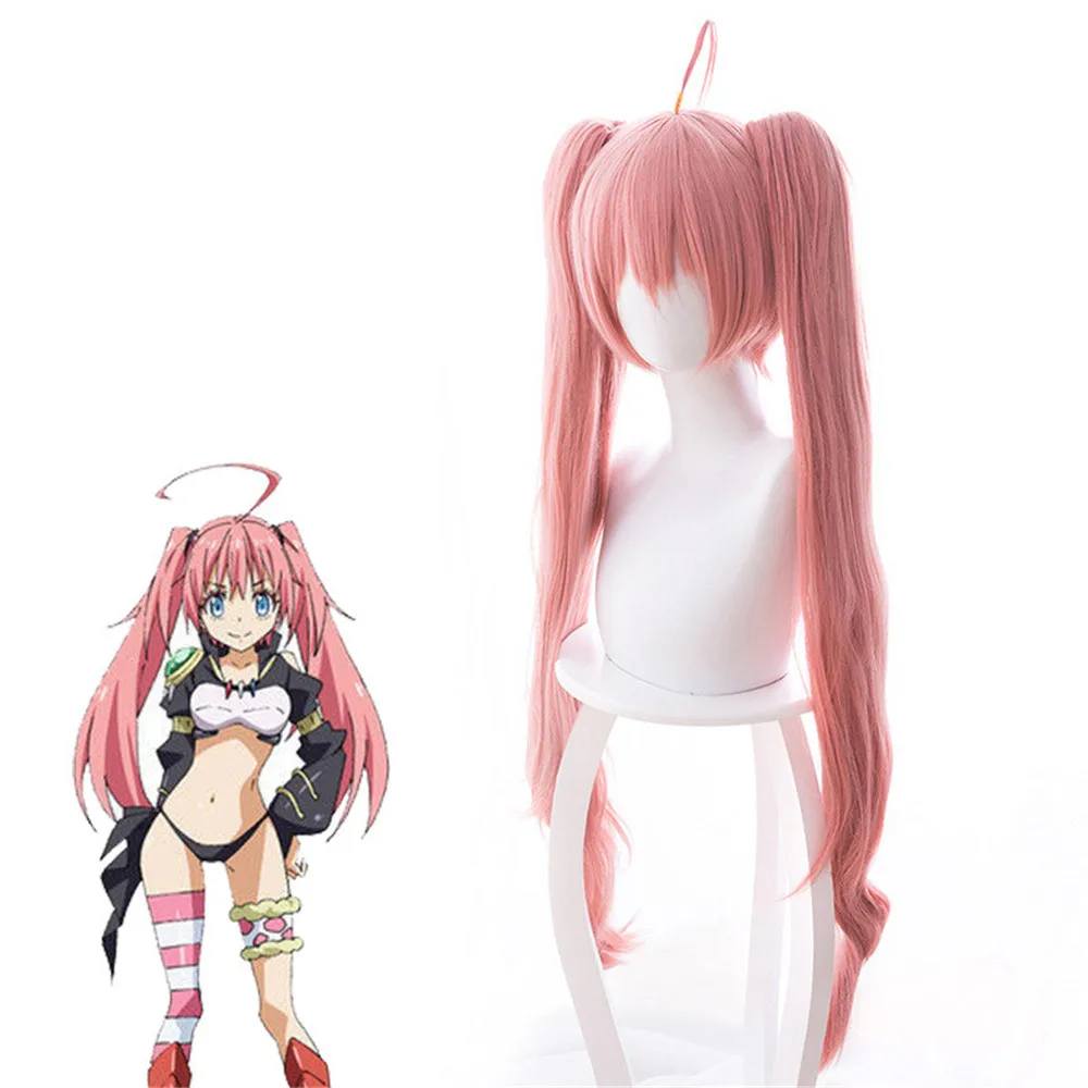 Парик для косплея Tensei Shitara Slime Datta Ken парик костюма милим Нава с розовыми