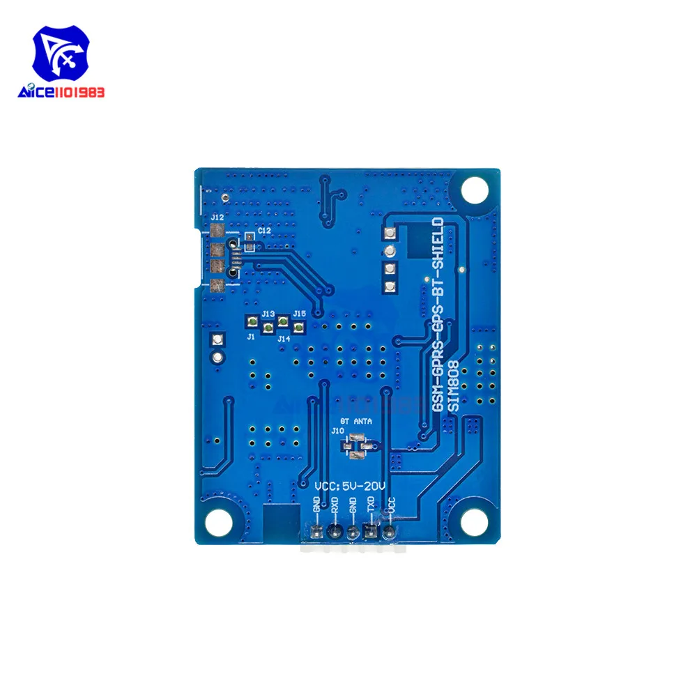 Diymore SIM808 GSM GPRS GPS Bluetooth SMS Модуль MINI SIM868 слот для TF карты DC 5 18 в макетная
