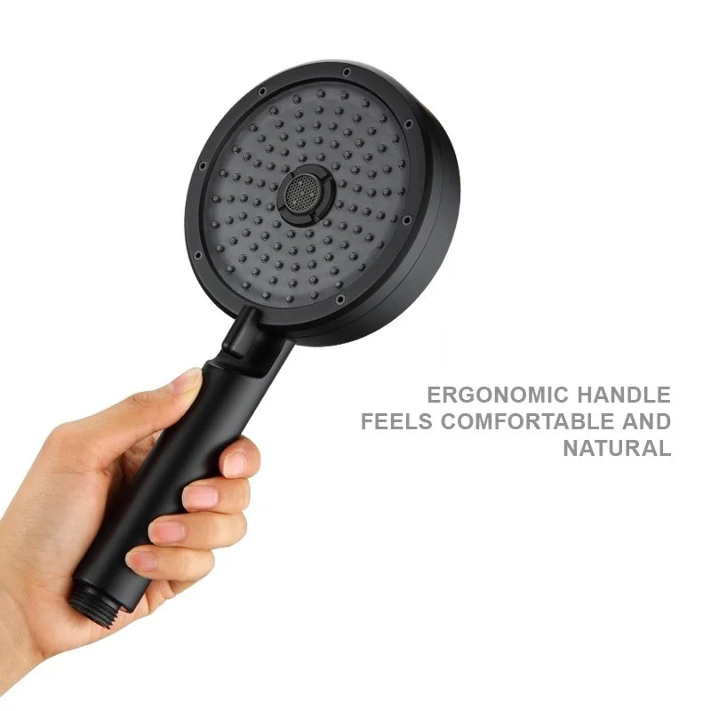 pressurzied shower head spray rainforest bubbler three modes adjustable high quality water saving universal bathroom accessories free global shipping