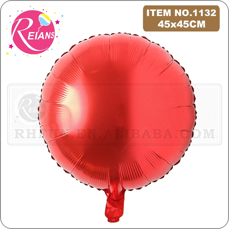 18 дюймовый круглый чистый гелиевый шарик из фольги серебряные шары для свадьбы с