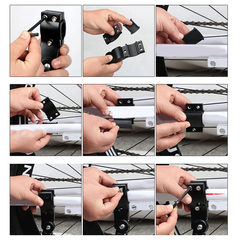 Adjustable Bike Kickstand Aluminum Alloy Rear Side Mountain Road Non Slip Foot Support Bicycle Accessories New Upgrade | Спорт и