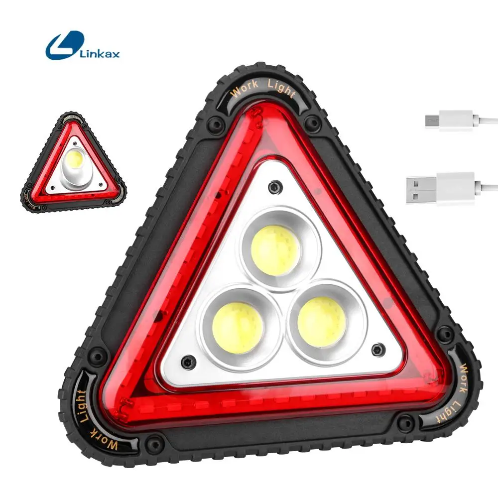 Портативный светодиодный прожектор с COB матрицей треугольный светильник для