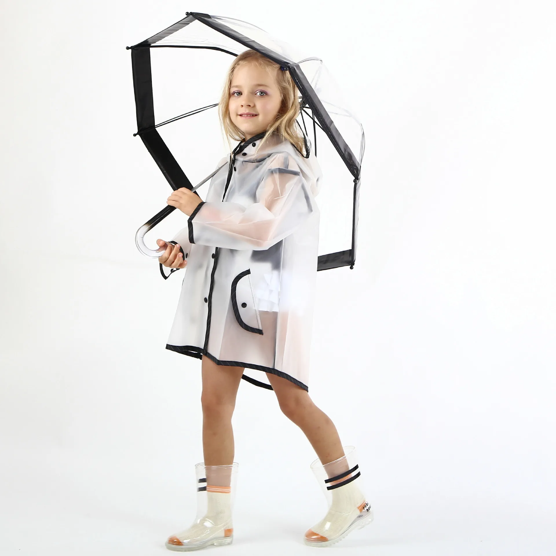 

Children's Transparent High-end Umbrellas Boys And Girls Umbrellas Fashion Birdcage Umbrellas Windproof Umbrellas