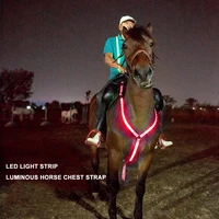 adjustable led light harness chest belt horse riding lights night safe equipment for household animal horse accessories
