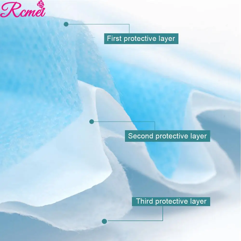 Детские маски для лица 3-слойные одноразовые Earloop полипропилен защиты ваших детей