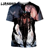 liasoso comic solo leveling summer anime t shirt gym clothing tees 3d print shirt unisex funny shirts streetwear harajuku tshirt
