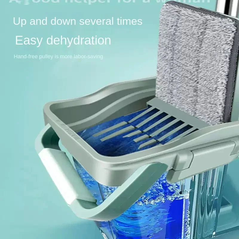 

Швабра с отжимом и ведром для мытья пола, домашняя помощь, молния обеспечивает практичность влажной кухни, самоотжимающаяся, автоматическа...