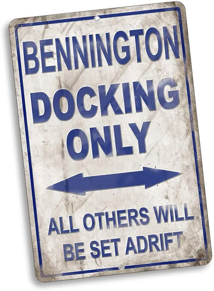 

Compatible with Bennington Docking Only All Others Will Be Set Adrift Vintage Style Metal Signs Metal Tin Aluminum Sign Garage