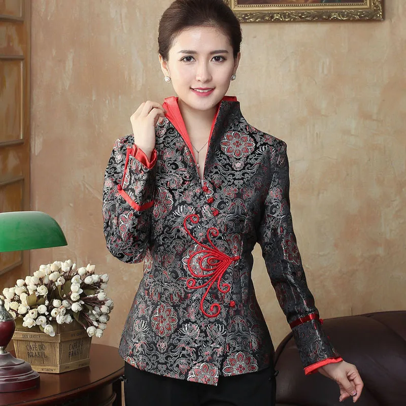 Модная одежда китайская куртка винтажная азиатская уличная женская верхняя
