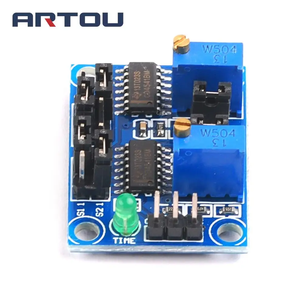 Cyclic timing square wave signal generator module Delay pulse frequency adjustable | Электронные компоненты и