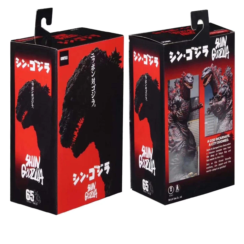 

18cm PVC Action Figures Box Movie Version of Dinosaur Monster Movable Gojira Godzilla Model Kids Toys Gift Collection Ornaments