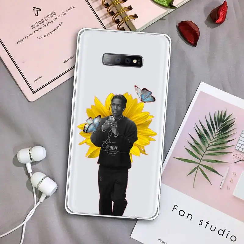 

ASAP Mob Asap Rocky Rapper Phone Case Transparent For Samsung Galaxy S A 5 7 8 9 2015 20 edge plus 10 e lite 2019