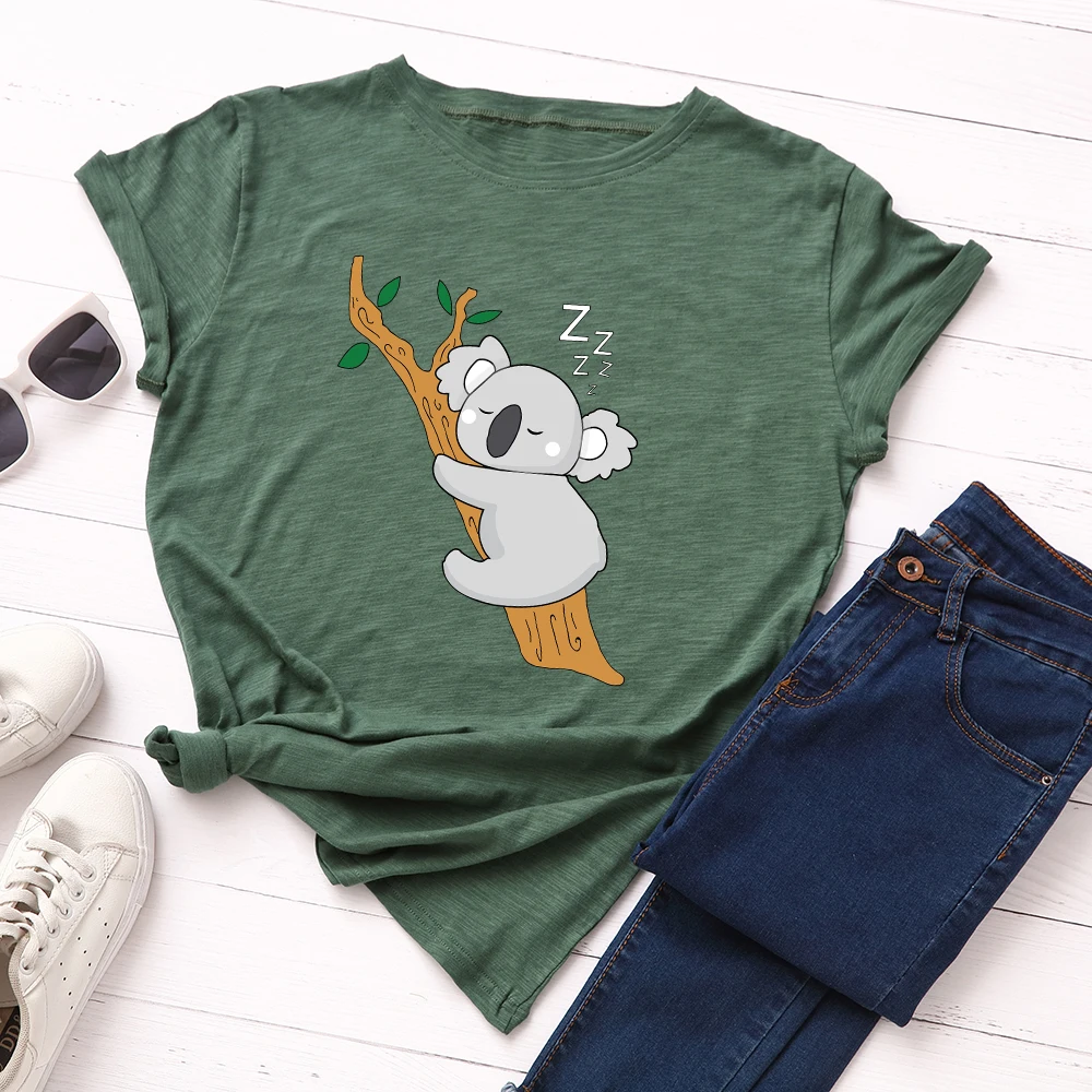 

Футболка женская хлопковая оверсайз с коротким рукавом и графическим принтом