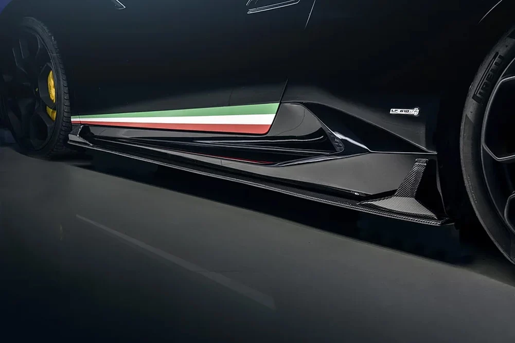 Боковые юбки из углеродного волокна фартуки бампер молдинг отделка чехол для