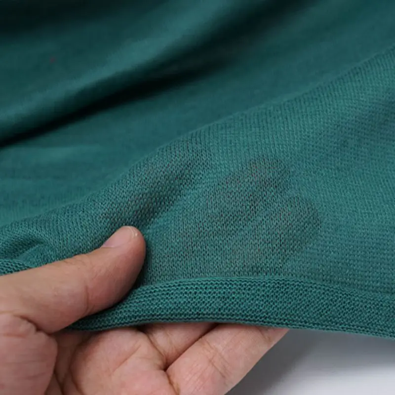 KA0032 Thin jersey cotton fabric see through for sewing cardigan for Autumn 50x150cm/piece