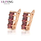 Ювелирные изделия Xuping, популярные модные милые серьги с розой, для женщин, характерные подарки 80128