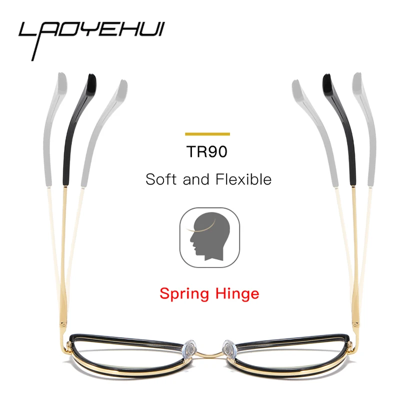 Cat Eye Glasses Frame Women's Blue Light Blocking Eyeglasses Vintage For Women Female Spectacles Luxury Eyewear Reading Glasses