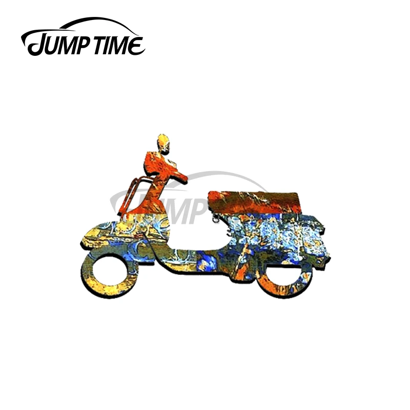 Jump Time 13 x 4.9см для наклеек Vintage Vinyl Car Hot Wheels Мотоцикл Шлем Окно Багажник Креативная гоночная наклейка декорации на.