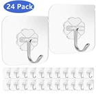 Самоклеющиеся настенные вешалки на двери, крючки на присоске для тяжелых нагрузок, присоска для чашек для кухни, ванной, прозрачные прочные крючки